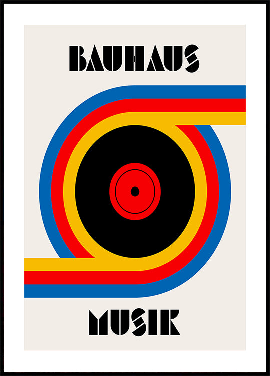 Affiche en vinyle de musique Bauhaus
