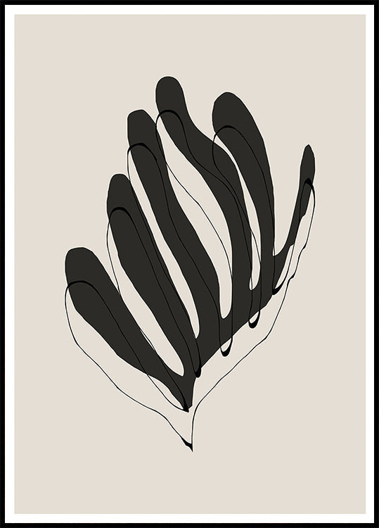 Lignes de feuilles abstraites