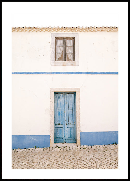 Affiche de porte bleue Ericeira