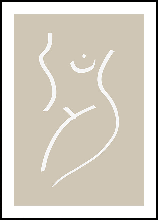 Sable de croquis de corps Poster