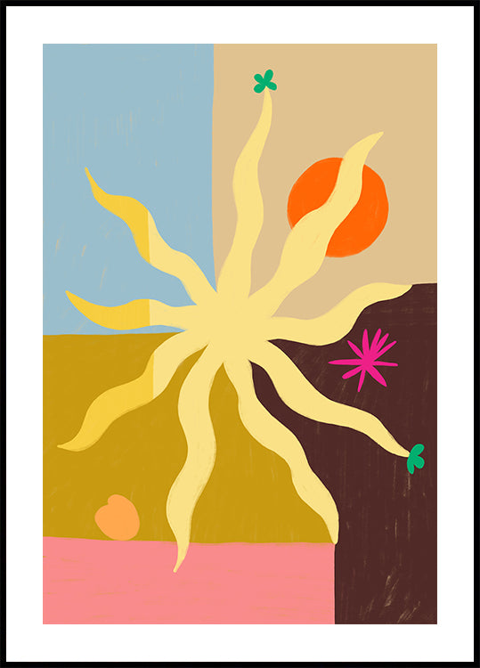 Soleil, fruits et fleurs