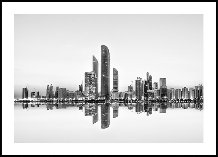 Réflexion urbaine d'Abu Dhabi Poster