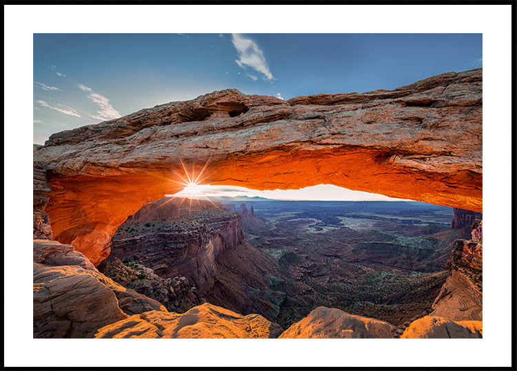 Lever du soleil à l'arche de Mesa
