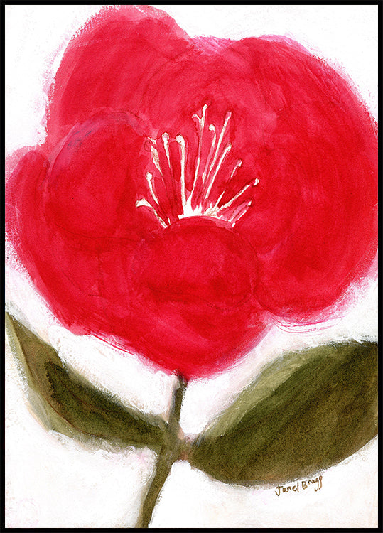 Floral en rouge pour Cierra Poster