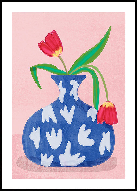 Poster Tulipe dans un vase