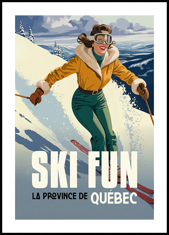 Ski Fun Québec Poster