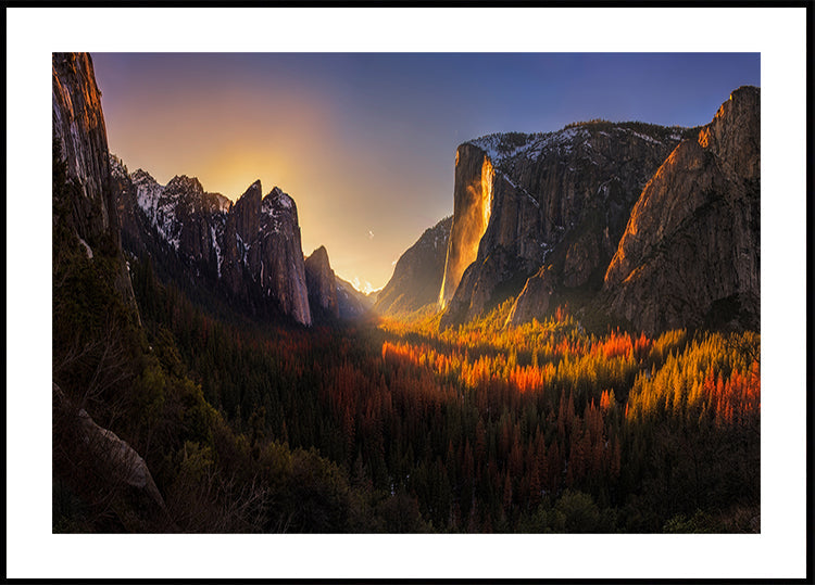 Chute de feu de Yosemite