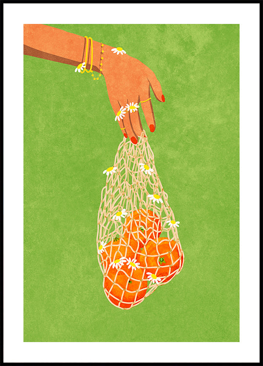 Oranges fraîches Poster