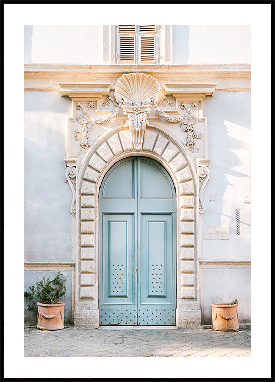 Tons bleus de Rome - Photographie de voyage en Italie Poster