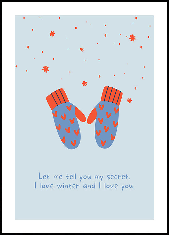 J'aime l'hiver et je t'aime Poster