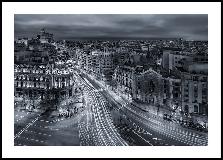 Lumières de la ville de Madrid
