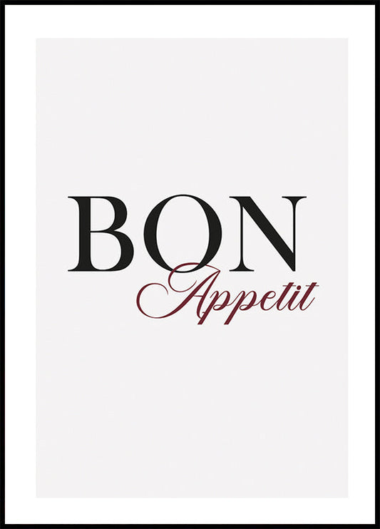 Affiche Bon Appétit