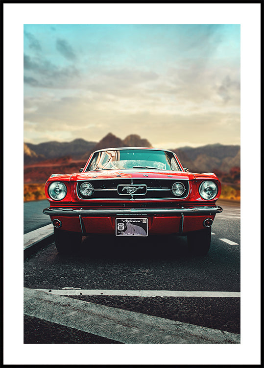 Amour de voiture ancienne Poster