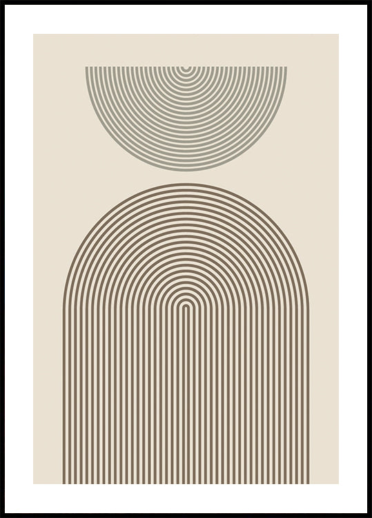 Géométrie de l'arche moderne Poster