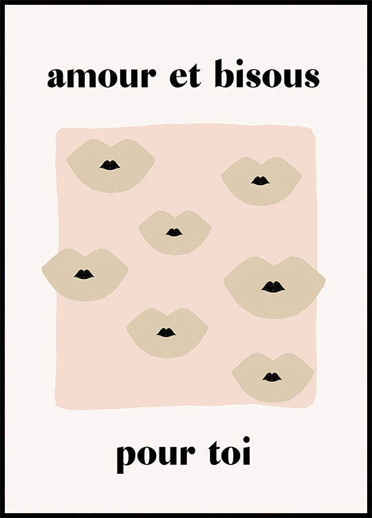 Baiser français Poster
