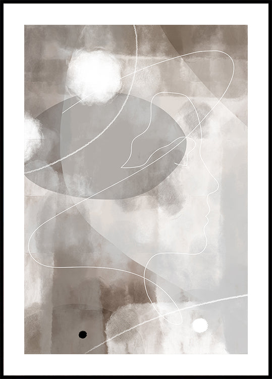 Affiche de profil abstrait