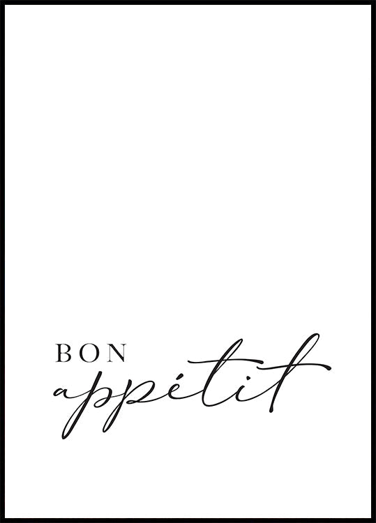 Bon appétit Poster