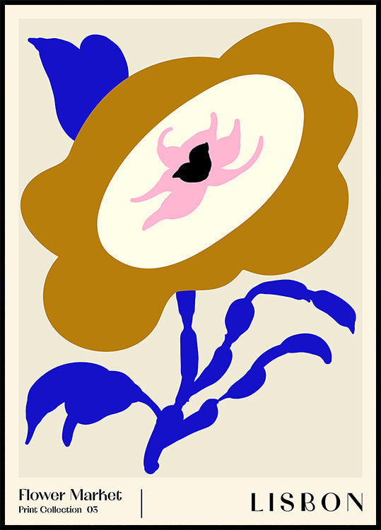 Marché aux fleurs. Lisbonne Poster