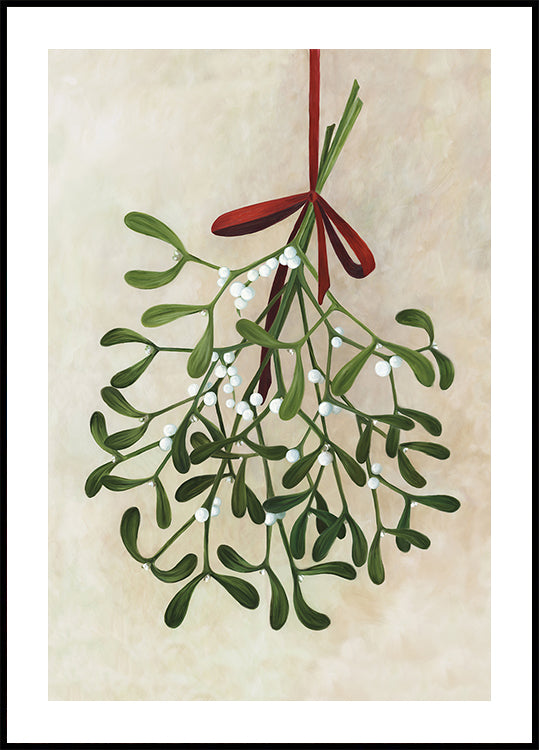 Poster Bouquet de gui avec arc