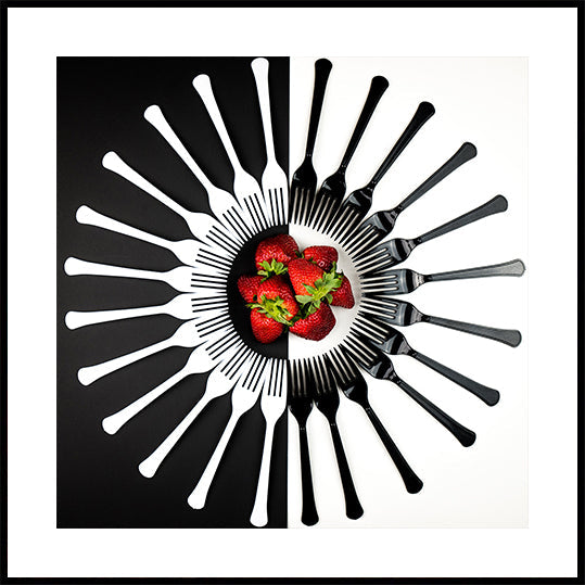 Dessins de fraises Poster