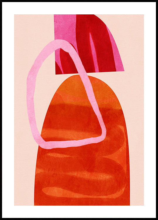 Copie de lignes peintes Poster