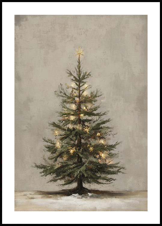 Arbre de Noël vintage Poster