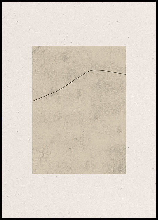Ligne sur beige murmuré Poster