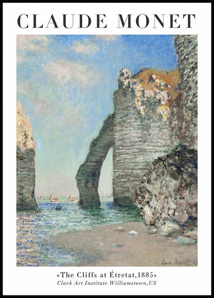 Affiche des falaises côtières de Monet