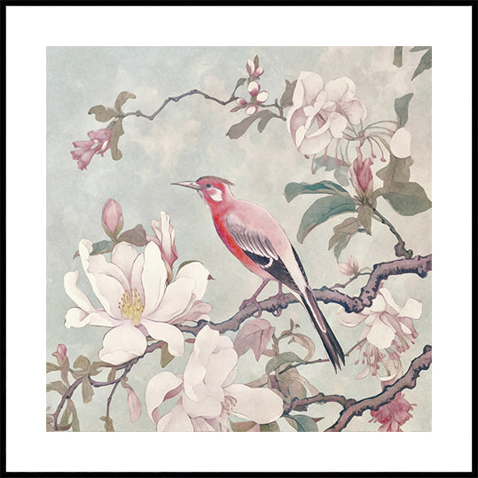 Chinoiserie Bird Spring Vibes 004 Plakat
