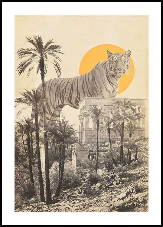 Tigre géant en ruines