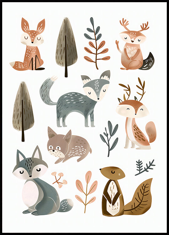 Animaux mignons n°1 Poster