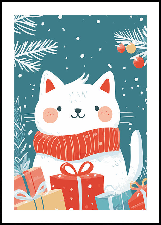 Chat de Noël Poster