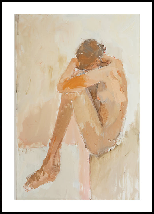 Femme dans la salle de bain Poster