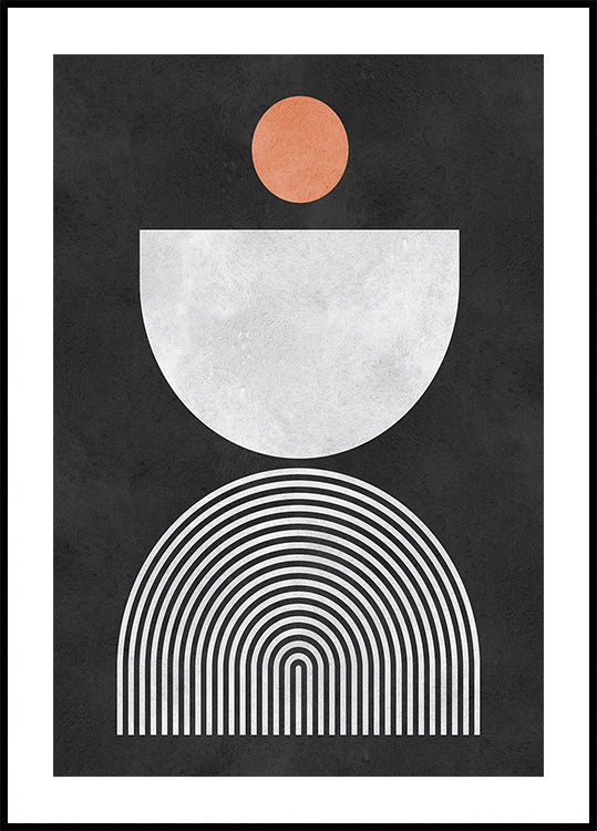 Lignes et cercles 10 Poster