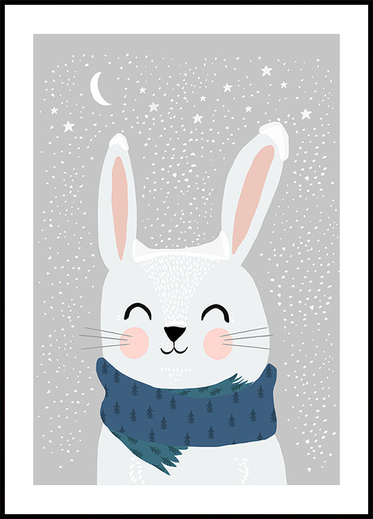 Le bonheur du lapin d'hiver