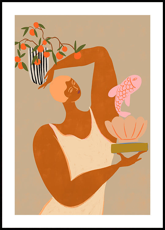 Poisson et oranges Poster