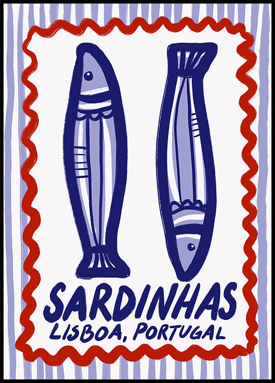 Délice aux sardines de Lisbonne Poster