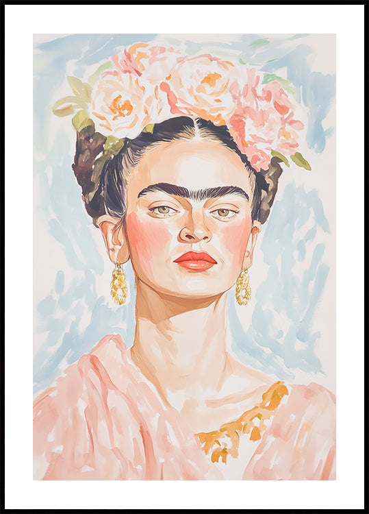 Frida Couleur Pastel Poster