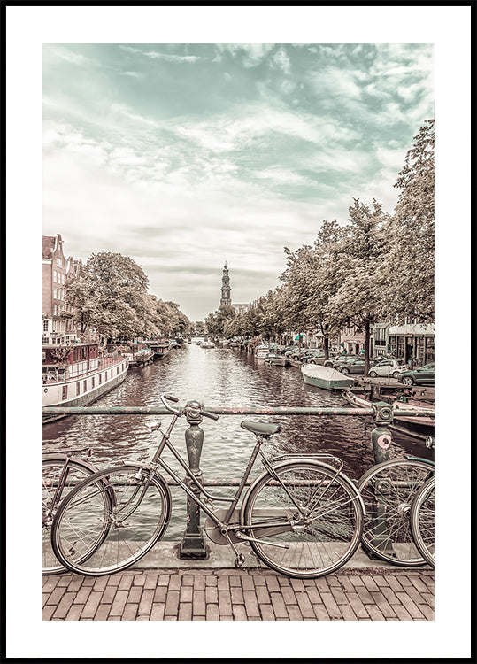 Amsterdam typique | style vintage urbain Poster