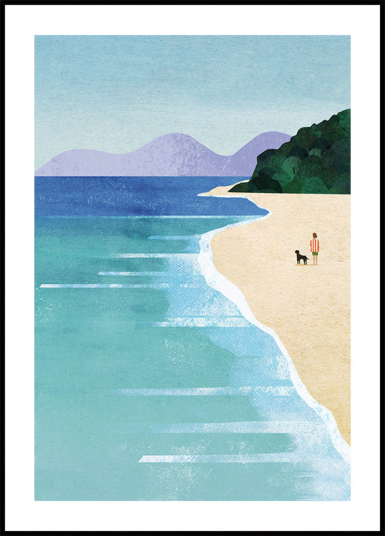 Fille de plage iii Poster