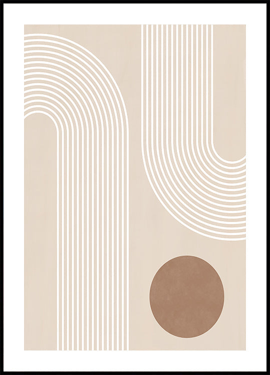 Arc beige Poster
