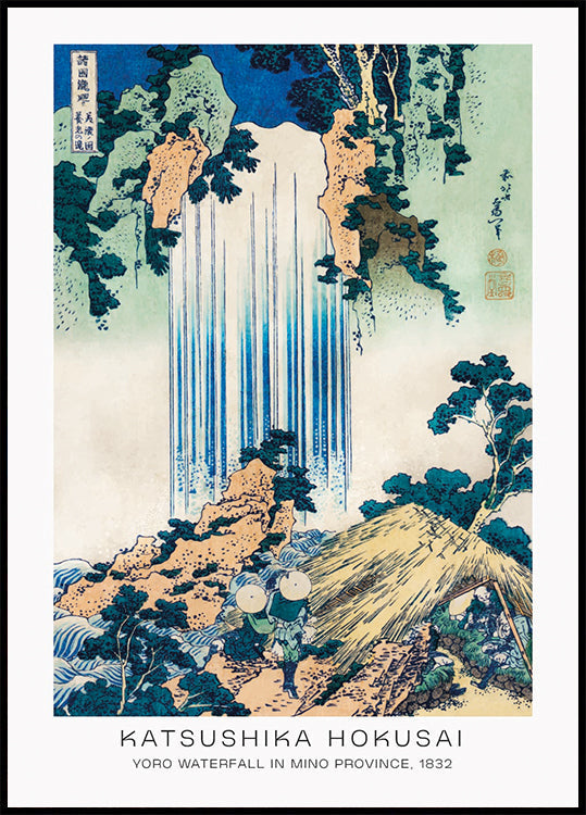 Yoro Waterfall By Katsushika Hokusai Plakat - Posterbox.dk