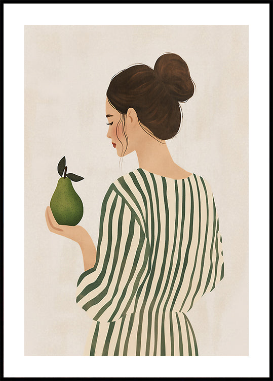 La femme et la poire