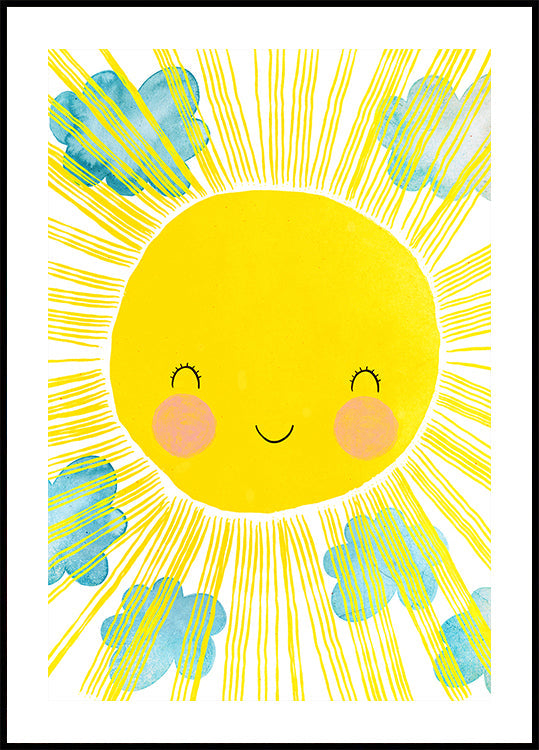 Sourire ensoleillé bonheur Poster