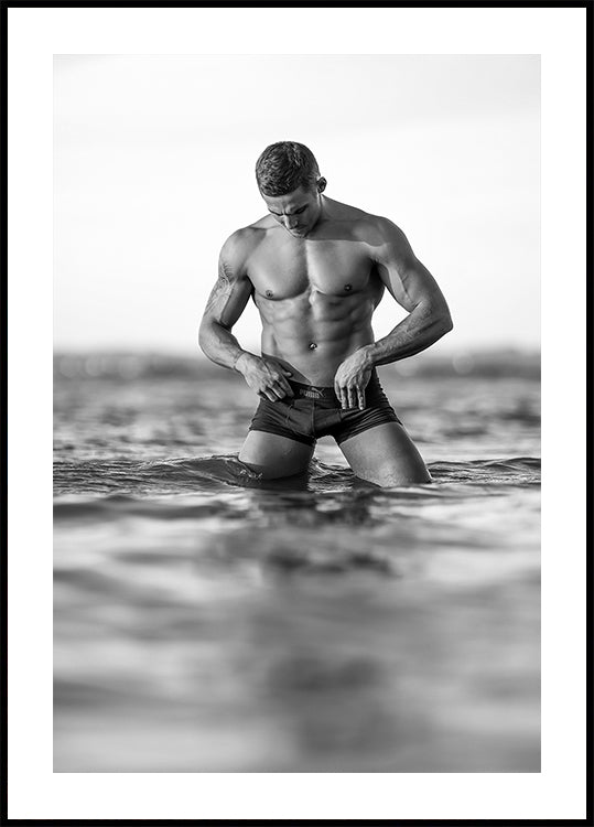 dans l'eau
