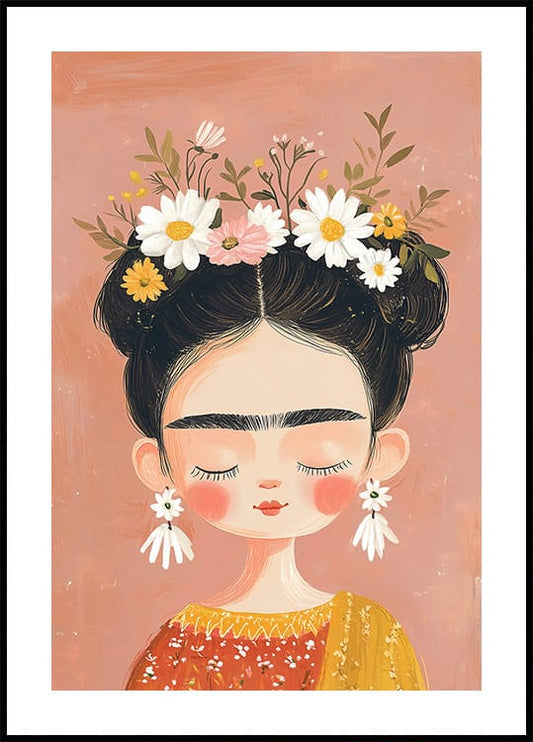 Affiche d'art inspirée de Frida Kahlo