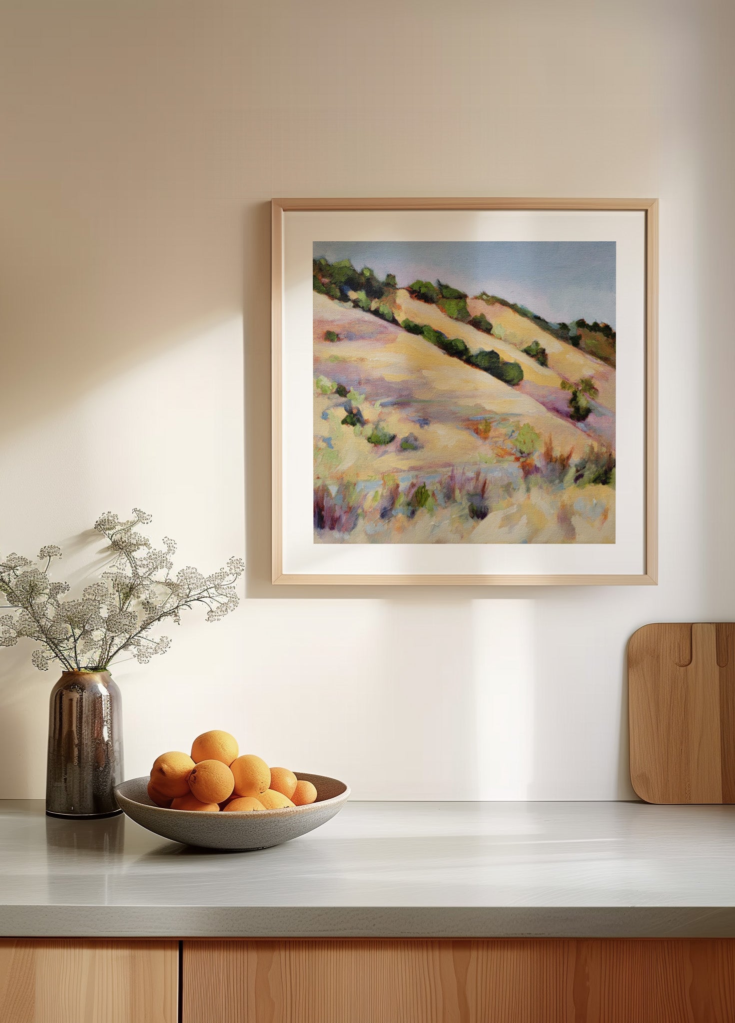 Collines d'été dorées