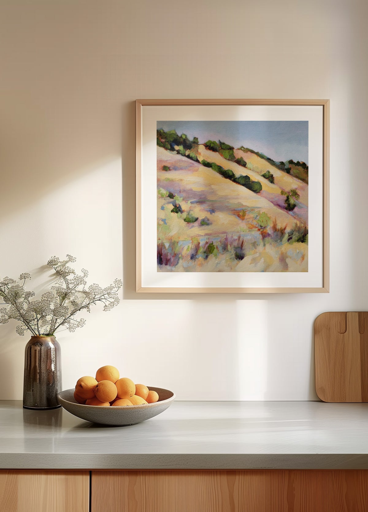 Collines d'été dorées