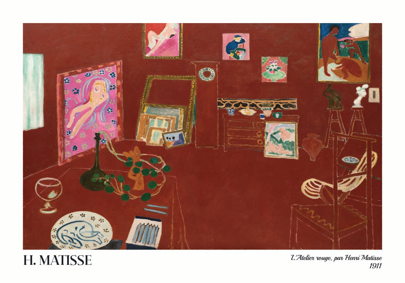 Le Studio Rouge d'Henri Matisse Poster