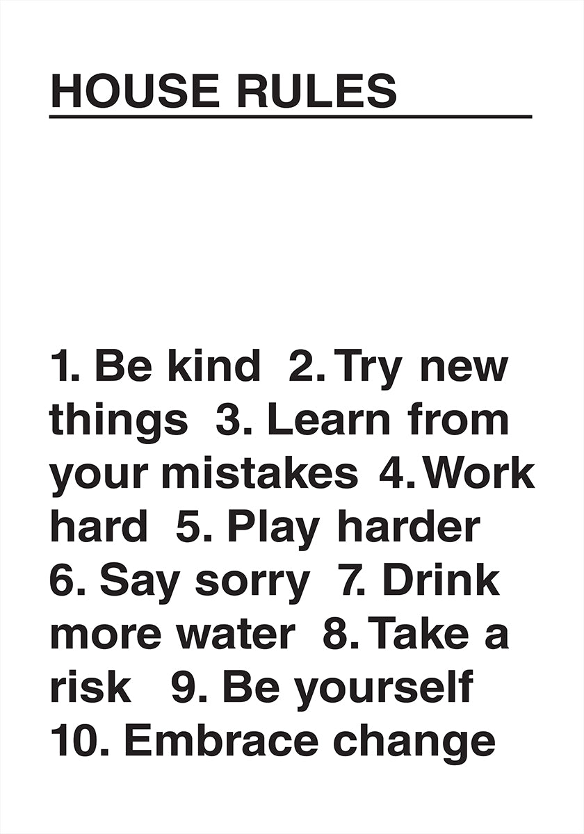 Affiche du règlement intérieur